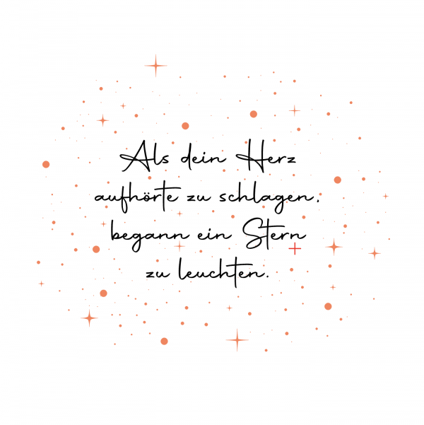 Digitale Datei - Trauer- & Abschiedslicht "Als dein Herz..."