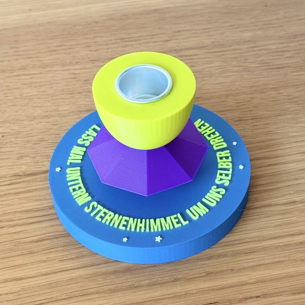 3D-Datei Statement Mixies "Lass mal unterm Sternhimmel um uns selber drehen"