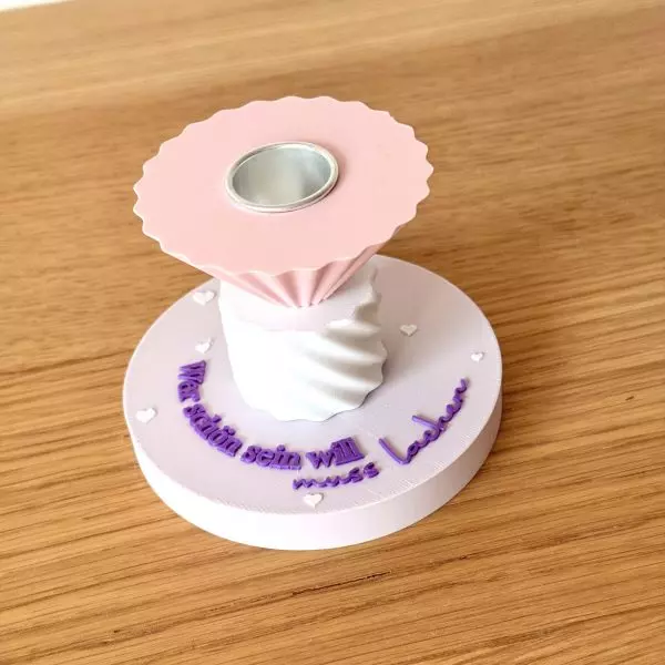 3D-Datei Statement Mixies "Wer schön sein will muss lachen"