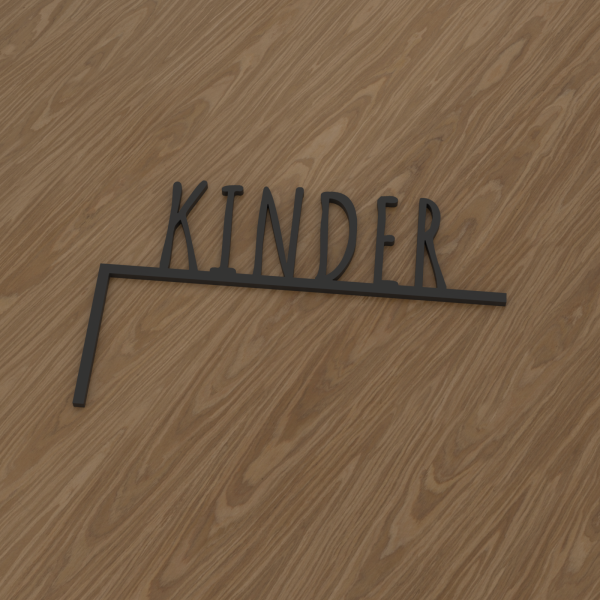 3D-Datei Eckenglück "Kinder" – linke Ecke