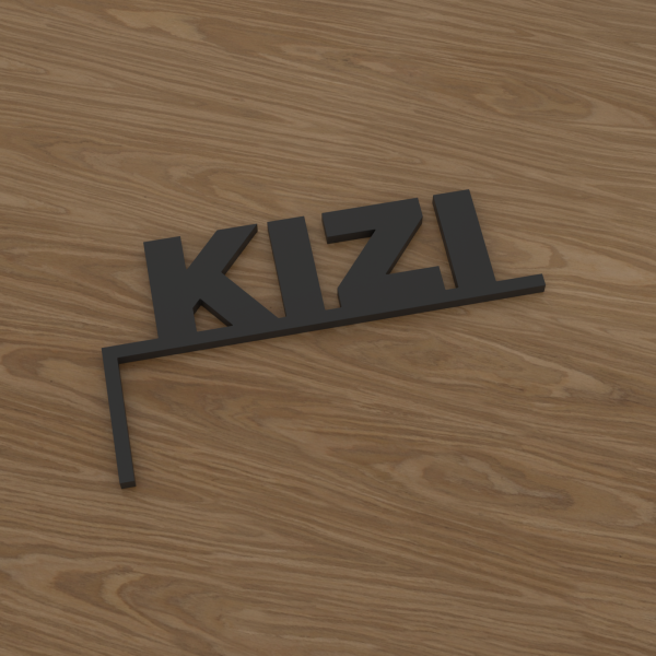 3D-Datei Eckenglück "KIZI" – linke Ecke
