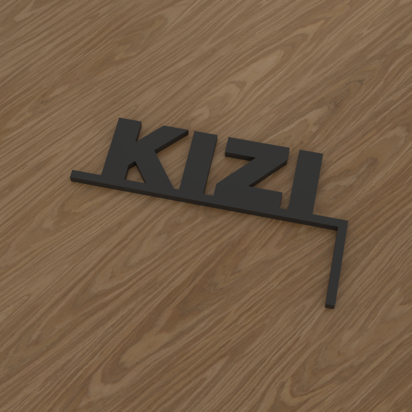 3D-Datei Eckenglück "KIZI" – rechte Ecke
