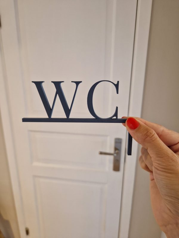 3D-Datei Eckenglück "WC" – rechte Ecke