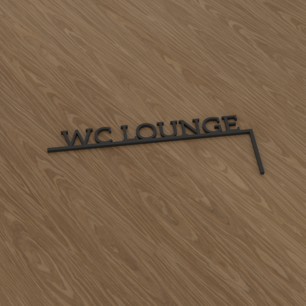 3D-Datei Eckenglück "WC Lounge" – rechte Ecke