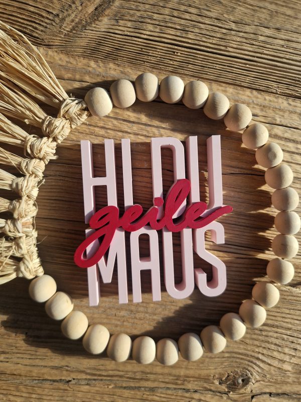 3D-Datei Statement „Hi du geile Maus“